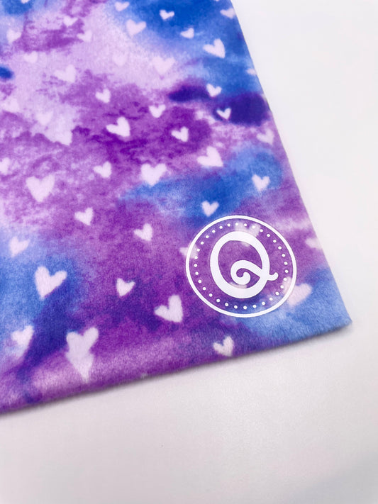 Purple Hearts Grip Bag