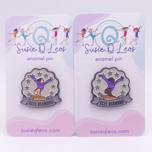 XCEL Diamond Enamel Pin