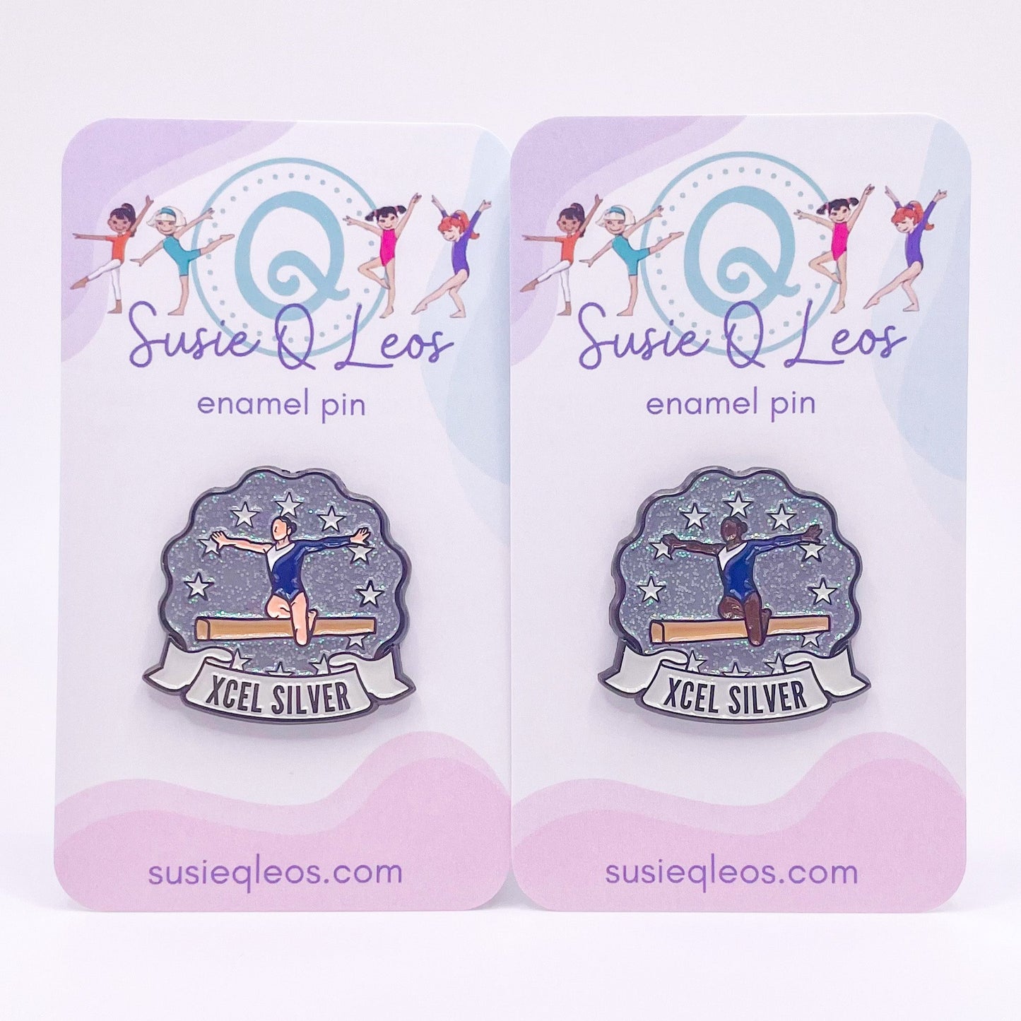 XCEL Silver Enamel Pin