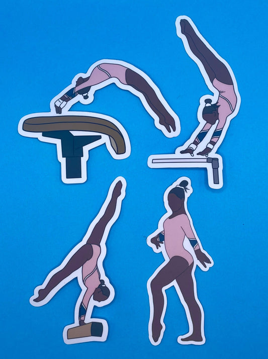 Individual Stickers 4 pack - Dark Skin Tone