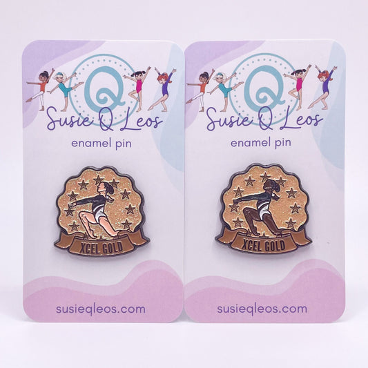 XCEL Gold Enamel Pin